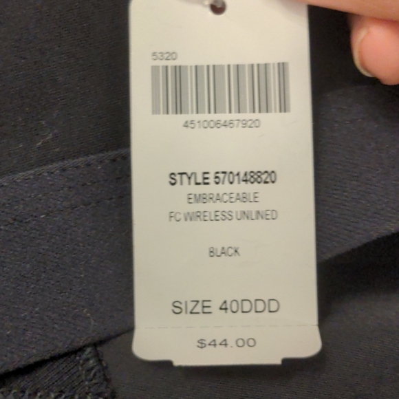 COPY - Black Soma bra size 40DDD - Picture 1 of 2